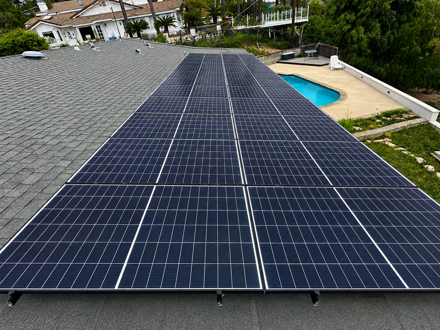 solar on flat roof