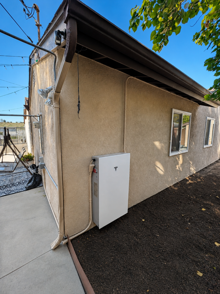 tesla battery install