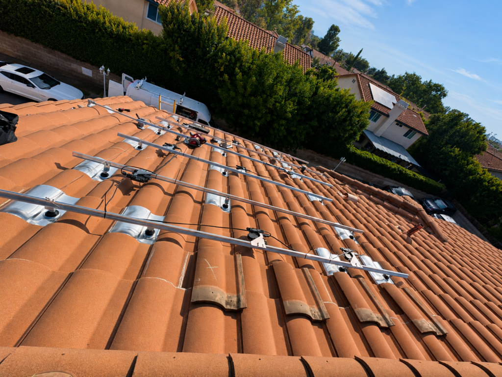 tile roof install